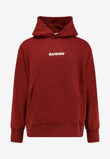 Barrow Bear Print Hooded Sweatshirt Burgundy F5BWUAHS047177_Bordeaux_29842465
