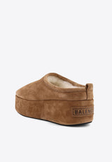 Balenciaga Alaska Suede Platform Mules Brown 825258WBFC12200_BROWN/WHITE_29840960