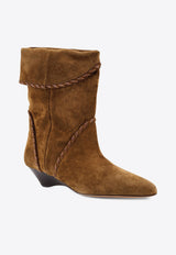 Isabel Marant Edoa Suede Ankle Boots Brown BO0211FAC3A03S50LB_Light Bronze_29842259