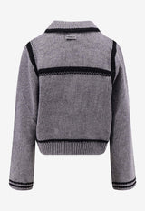 PINKO Sulcis Wool Cardigan Gray 105498A2PLIZI_Grey_29844473