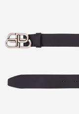 Balenciaga Large BB Icon Leather Belt Black 5703701CH0B1000_Black_29840288