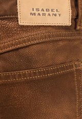 Isabel Marant Etoile Kelsie Faux Leather Pants Brown PA0561FAC3B01E50TO_Brown_29847266