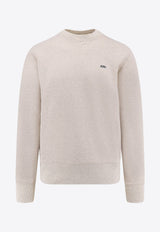 Autry Logo-Embroidered Crewneck Sweatshirt SWPMA1JMJERSEY MELANGE_Grey_29843257