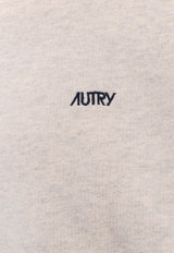 Autry Logo-Embroidered Crewneck Sweatshirt SWPMA1JMJERSEY MELANGE_Grey_29843257