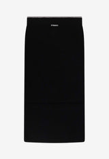 PINKO Wool-Blend Midi Skirt Black 105489A2Q9Z99_Black_29840856