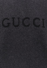 Gucci Lettering Logo Wool Sweater Gray 833499XKEYJ1043_MD GREY/BLACK_29853812