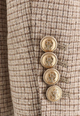 Brunello Cucinelli Double-Breasted Buttoned Blazer Brown MV4017BBDGC211_CORTECCIA_30005162