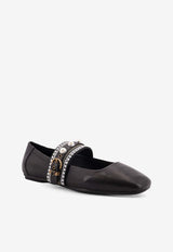 PINKO Max Embellished Ballet Flats Black SD0381P003Z99_Black_29845043