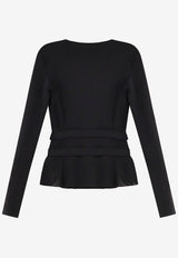 Elisabetta Franchi Elasticized Bustier Top Black GI16056E2110_Nera_29843858