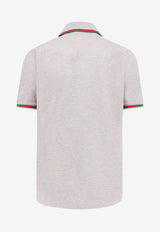Gucci Logo Embroidered Polo T-shirt Gray 795174XJHEE1056_GREY MELANGE/MIX_29852936