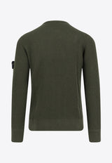 Stone Island Logo Patch Ribbed Sweater Green K2S155100053S00C2V0054_Military Green_29839003