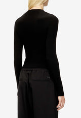 Diesel M-Olina Wool Sweater with Cut-Out Black A189040PLBF9XX_Black_29845605