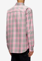 Diesel S-Simply Long-Sleeved Check Shirt Pink A185020HGBT91LA_Pink_29846133