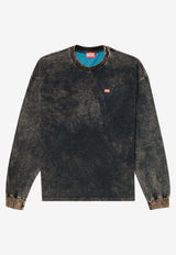 Diesel T-Boxt Long-Sleeved Distressed T-shirt Black A186440AGBY9XXA_Black_29842282