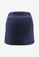 PINKO Tweed Mini Skirt Blue 105792A2VJG82_Blue_29848572