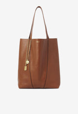 Chloé Spin Grained Leather Tote Bag Brown CHC25SS811N8426M_Clay Brown_30005255