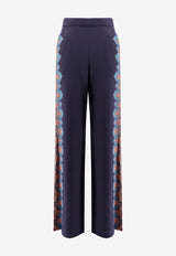 Etro Floral Print Silk Pants Blue WREA0014AKB34X0886_Blue_29842932