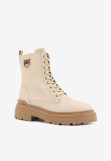 PINKO Mia Leather Ankle Boots Cream SD0141P001DY7_Cream_29841003