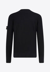 Stone Island Logo Patch Wool Sweater Black K2S155100053S00C2V0029_Black_29842403