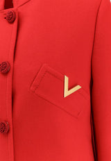 Valentino Wool and Cashmere Single-Breasted Coat Red 7B3CA7T06JAR9M_PARIS_29847511