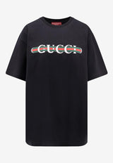 Gucci Signature Web Logo T-shirt Black 788093XJGL61082_MultiColour_29849502