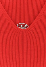 Diesel M-Olina Wool Sweater with Cut-Out Red A189040PLBF42A_Red_29843101