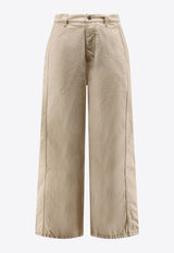 AMI PARIS Essential Wide-Leg Jeans HTR820DE0106150_Beige_29840435
