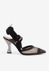 Fendi Colibri 90 FF Mesh Slingback Pumps Multicolor 8J6851A2D7F1OTR_TAB.M+N.BD.CR+NE MIL_29853708