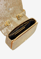 Diesel Oval-D Logo Glittered Denim Shoulder Bag Gold X08396P5126H0500_Denim_29844218