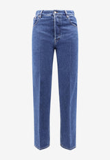 Gucci Straight-Leg Jeans with Metal Horsebit Denim 835215XDDCX4447_BLUE/MIX_29850832