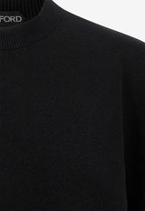 Tom Ford Sculptural Cropped Sweater Black MAK1414YAX983LB999_Black_30005185