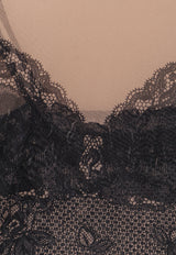 Balenciaga Trompe L'oeil Lingerie High-Neck Top Black 8292144F4B4_1094_BLACK/LIGHT BEIGE_32772878