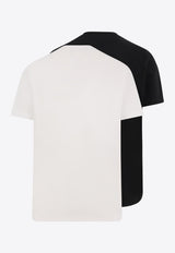 Dsquared2 Logo Crewneck T-shirts - Set of 2 Multicolor S74GD1475D20033963_Black_29841044