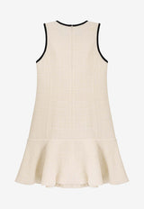 PINKO Arrosto Mini Tweed Dress White 105795A2VLZ05_White_29842946