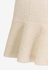 PINKO Arrosto Mini Tweed Dress White 105795A2VLZ05_White_29842946