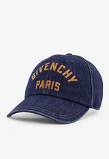 Givenchy Logo Denim Baseball Cap Blue BPZ0BWP0XY415_INDIGO BLUE_29847869