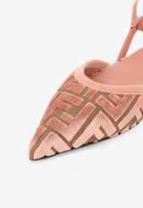 Fendi Colibrì FF Jacquard Velvet Slingback Flats Pink 8J8463AOTPF1TPJ_BEI.MACAR+PINK+ROSE_29851343
