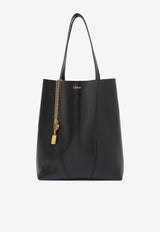 Chloé Spin Grained Leather Tote Bag Black CHC25SS811N84001_Black_30004996