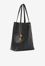 Chloé Spin Grained Leather Tote Bag Black CHC25SS811N84001_Black_30004996