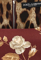 Dolce & Gabbana Vintage Rose Print Midi Dress Brown F6TYGTFSIB8HR5QQ_ROSE VINTAGE F.BDX_29845985