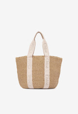 Chloé Woody Raffia Tote Bag Beige CHC23AS380L1826Y_Blushy Beige_30005161