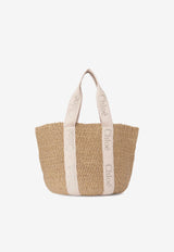 Chloé Woody Raffia Tote Bag Beige CHC23AS380L1826Y_Blushy Beige_30005161