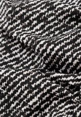 Dolce & Gabbana Off-Shoulder Silk Dress Gray F6TWBTFSA72HH5QT_DIAGONALE BCO/NERO_29846465