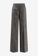 Dolce & Gabbana Wool-Blend Tailored Pants Gray FTC31TFRZANS8051_RIGATO_29840705