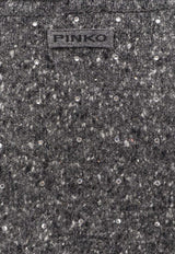 PINKO Nibani V-neck Wool-Blend Sweater Gray 105684A2U4IZ9_Grey_29840567