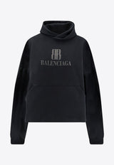 Balenciaga Nano BB Faded Hooded Sweatshirt Black 818433TSVO31083_FADED BLACK_29840019