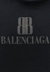 Balenciaga Nano BB Faded Hooded Sweatshirt Black 818433TSVO31083_FADED BLACK_29840019