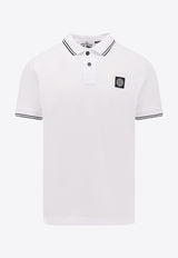 Stone Island Logo Patch Polo T-shirt White K2S152200007S0018V1001_White_29842896