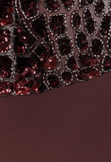 Elisabetta Franchi Crocodile Embroidered Cut-Out Jumpsuit Merlot TU06257E2EA4_Merlot_29843952