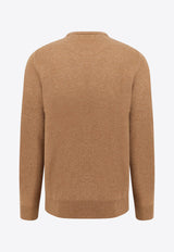 Polo Ralph Lauren Embroidered Logo Wool Sweater Beige 710974148005_LATTE BROWN HEATHER_29845268